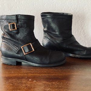Jimmy Choo Leather Biker Boots